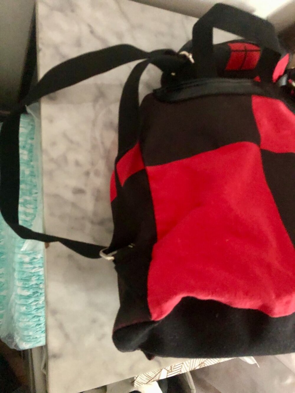 DC Comics Harley Quinn Backpack Rare Suicide Squad Red Black Cosplay 32x30cm - Picture 10 of 15